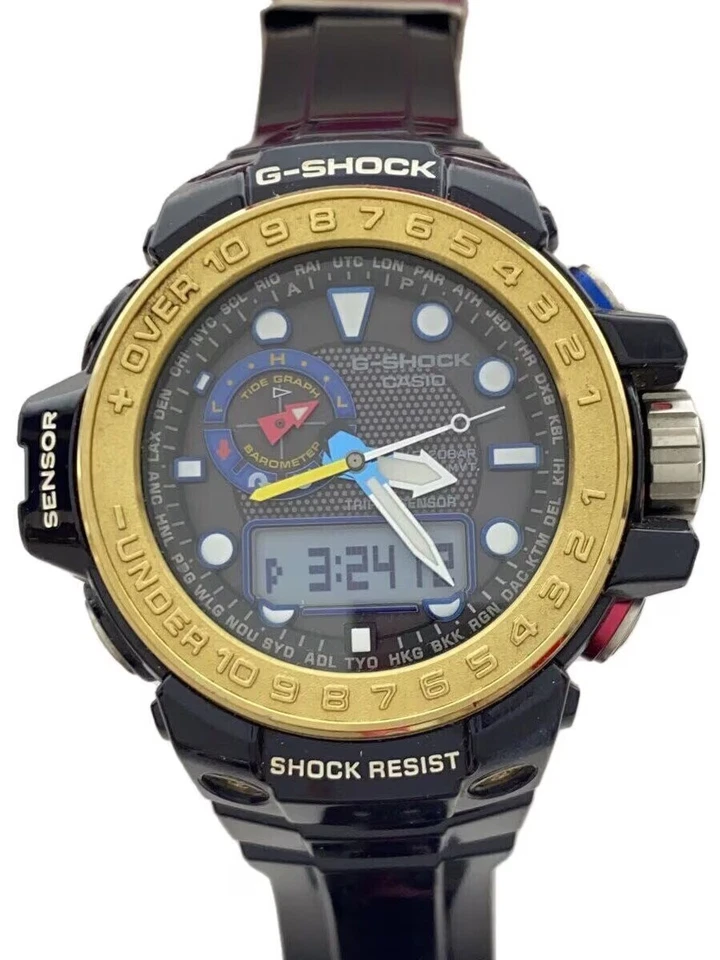 CASIO G-SHOCK GWN-1000F-2AJF Black/Navy Resin Solar Digital Analog Watch - image 1 of 4