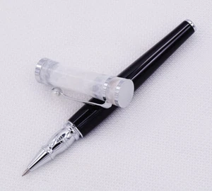 Hermoso bolígrafo acrílico Fuliwen, bolígrafo rodillo de gel blanco - Imagen 1 de 7