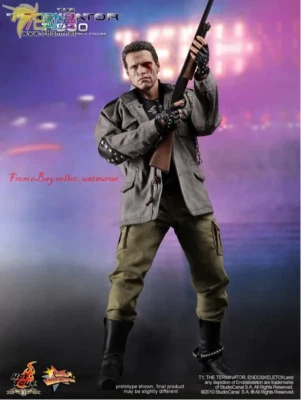 Perfect Hot Toys 1/6 Mms136 The Terminator T-800 In Stock New - Image 1 of 4