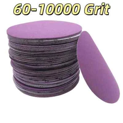 6 inch 150mm Hook Loop Sanding Discs Orbital DA Sander Paper Pads  60-10000 Grit - Image 1 of 4