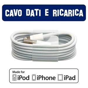 Cavo per caricabatterie Cavetto per dati ricarica USB per Apple iPhone iPad iPod - Foto 1 di 4