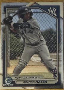 Brando Mayea 2024 Bowman - Chrome Prospects BCP-84 Yankees Baseball Card - Picture 1 of 2