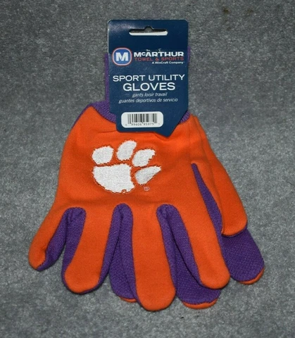 ADULTS CLEMSON TIGERS NCAA ALL PURPOSE/UTILITY WORK GLOVES Cover