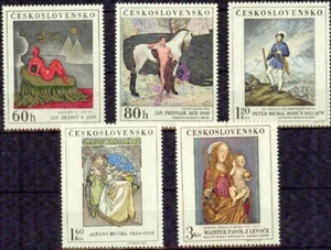 CZECHOSLOVAKIA -1968– PAINTINGS -VF** - Imagen 1 de 1