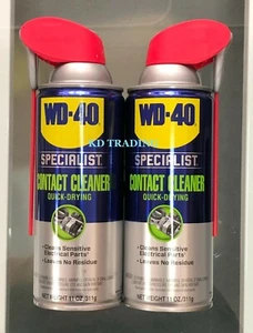 (2-Pk) WD-40 CONTACT CLEANER Dirt Oil Residue ~ Motors Circuits Generators Parts - Picture 1 of 2