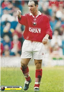 DARREN SHERIDAN BARNSLEY FC 1993-1999 EX BARROW PLAYER/MGR ORIGINAL AUTOGRAPH - Picture 1 of 2