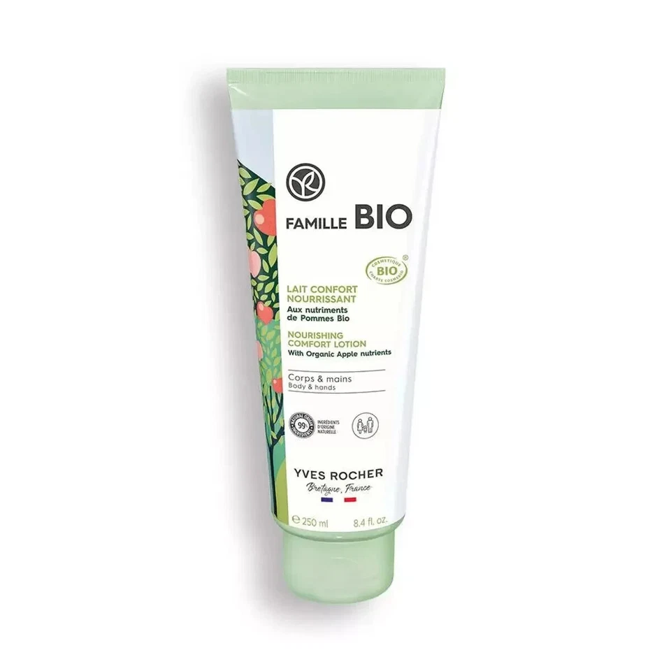 Yves Rocher BIO ультрапитательное молоко для тела рук органические яблоки 8,4 жидких унц. - Изображение 1 из 1