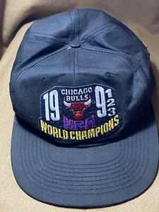 Chicago Bulls AJD 91 92 93 World Champions VTG SnapBack Hat Cap Jordan Dynasty - Picture 1 of 6
