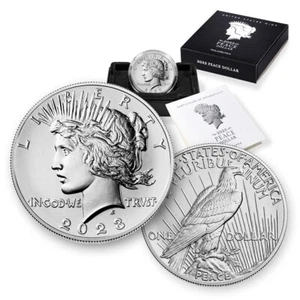 US Mint 2023 Peace Uncirculated Silver Dollar Philadelphia Complete: Box & COA - Picture 1 of 1