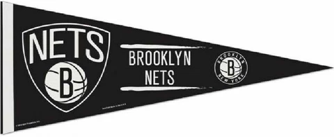 NBA Brooklyn Nets Wincraft 12" x 30" Felt Pennant NEW! Cover