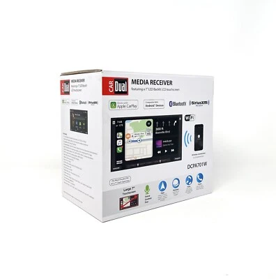 NEW! CarDual - 7” LED Backlit LCD touchscreen | DCPA701W| Carplay & Android |VG - Image 1 of 4