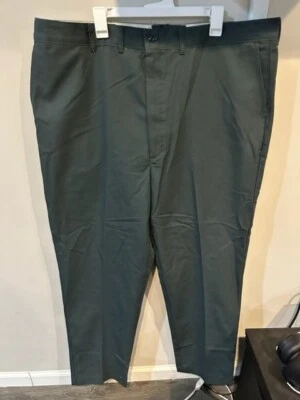 Pantalones de trabajo para hombre verde grisáceo grandes y altos piedra angular frente plano talla 44x35 Foto 1 de 3