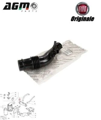 MANICOTTO TUBO ASPIRAZIONE INTERCOOLER ORIGINALE FIAT BRAVO DELTA 1,4 B 51798940 - Immagine 1 di 4