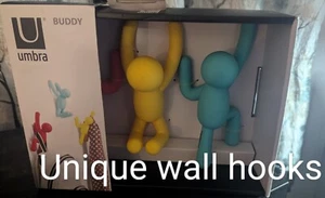 Ganchos de pared Umbra Buddy, nuevos en caja, ganchos de escalada decorativos, reduce el desorden - Imagen 1 de 5