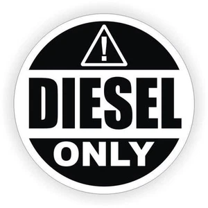 Adesivi adesivo sticker moto auto diesel only carburante benzina gasolio - Foto 1 di 1