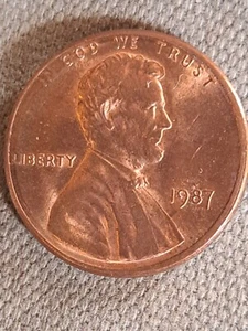 1987 No Mint Mark Error Penny - Picture 1 of 3
