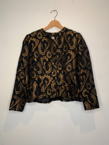 SAINT LAURENT (YSL) Giacca Saint Laurent oro e nero con bei bottoni!