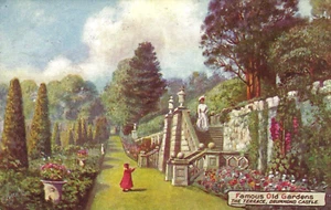 Tuck. Oilette. "Berühmte alte Gärten". Die Terrasse, Drummond Castle. um 1908. UNP. - Bild 1 von 2