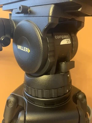 miller compass 25 sprinter II 2-stage carbon tripod ENG system - Image 1 of 4
