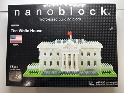 Nanoblock The White House Building Block 890 pcs Completely Sealed NIB🔥 - Image 1 of 4