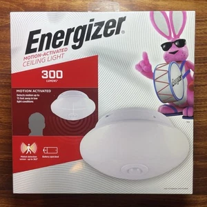 Energizer Motion Activated LED Ceiling Light Battery Operated 300 Lumens NEW - Picture 1 of 6