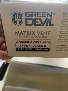 GREEN DEVIL Matrix Schutzhut mit voller Krempe und Scheinwerfer belüftet Konstruktion sicher... - Bild 1 von 15