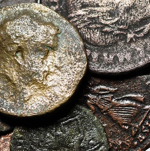 TREASURE HUNT Group lot of 25 Authentic Roman Coins with COA Collectible 12-27mm - Picture 1 of 8