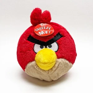 Angry Birds Red Plush Ball Stuffed Toy, Working with Sound, 5-Inch - Picture 1 of 4