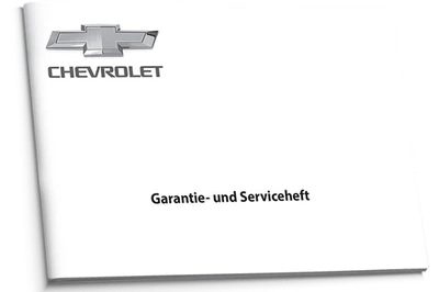 Libretto di servizio Chevrolet tedesco pulizia - Immagine 1 di 4