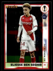 2023 Merlin Chrome UEFA Club Competitions Eliesse Ben Seghir RC AS Monaco #21 - Picture 1 of 2