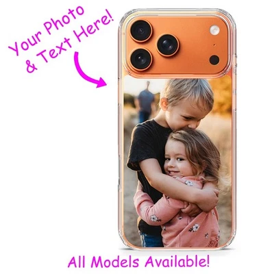 Personalized Custom Photo Case For iPhone 17 16 15 Pro Max 14 Plus 13 12 11 SE - Image 1 of 4