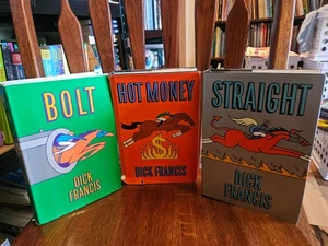 Lot of 3 Dick Francis Novels - Bolt, Hot Money, Straight - Imagen 1 de 4