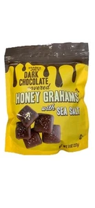 🔥 Trader Joe's Dark Chocolate Covered Honey Grahams with Sea Salt 8oz new - Picture 1 of 3