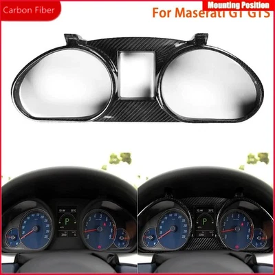 Dry Carbon Fiber Instrument Speedometer Cover For Maserati GT GTS​ Gran Cabrio Foto 1 de 4
