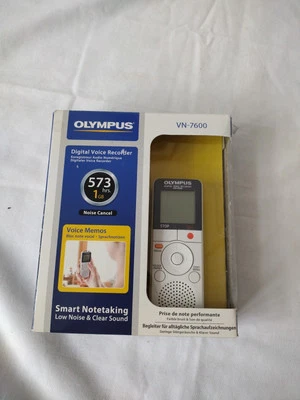 Olympus VN-7600 1GB Digital Voice Recorder VGC & WORKING Boxed With Instructions - Image 1 of 4
