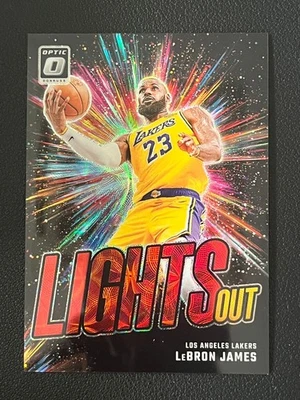 LeBron James 2024-25 Panini Donruss Optic Lights Out Yellow Red /99 #9 - Image 1 of 2