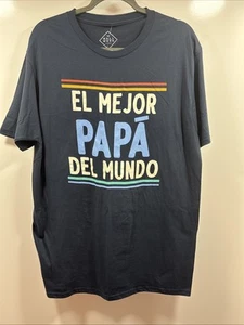 El Mejor Papá Del Mundo, Dia del Padre Regalo Spanish Dad T-Shirt Regalo - Picture 1 of 3