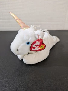 Raro Ty Beanie Baby Mystic l'unicorno ottime condizioni filato coda - Foto 1 di 7