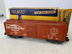 Vintage AMERICAN FLYER #970 SEABOARD SILVER METEOR Walking Brakeman Car w/Smitty - Picture 1 of 9
