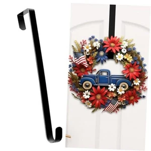 4th of July Decorations Wreath Hangers for Front Door,12" 12 Inch 1 Pack - Afbeelding 1 van 7