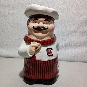 Carolina Gamecocks Chef Cookie Jar "RARE" 1st in a Series 2004 The Memory Co. - Picture 1 of 12