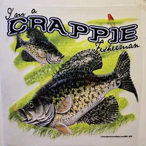 CAMISA DE BOLSILLO CRAPPIE PESCADOR PEZ PESCA PESCADOR #459 - Imagen 1 de 5