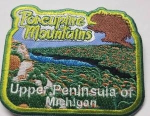 Porcupine Mountain Upper Peninsula Michigan Patch ca. 2,5x3,5" - Bild 1 von 2