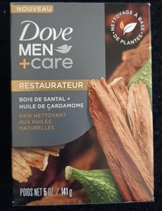 Dove Men’s + Care Restore Sandalwood + Cardamom Oil Cleansing Bar Soap 5.0 Oz  - Picture 1 of 1