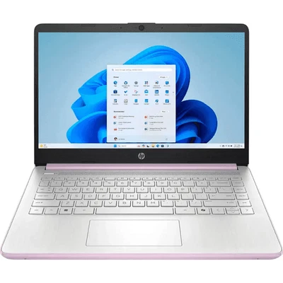 New HP Laptop 14" HD Intel N150 4GB 128GB UFS Webcam Office 365 Win 11 Lavender - Image 1 of 4