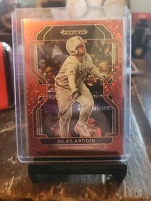 2022 Panini Prism Draft Picks PdP-107 Silas Ardoin Red 49/99 - Image 1 of 2