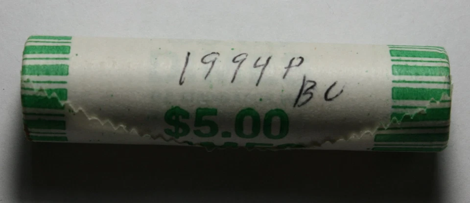 1994-P Bank Wrapped Shotgun Roll of 50 Uncirculated Roosevelt Dimes - Image 1 of 1