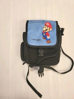 Black Super Mario Nintendo DS Carrying Case Travel Bag 2DS 3DS DS Lite DSi XL - Image 1 of 4