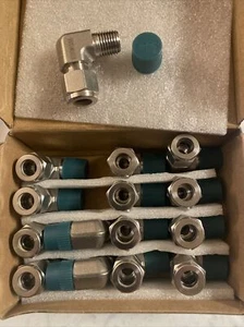 (15) FITOK SS-LM-FL6-NS Male Elbow 3/8" Tube OD x 1/4” NPT , Free Shipping!!! - Picture 1 of 2