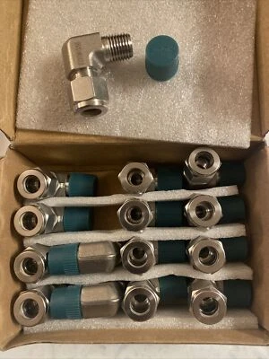 (15) FITOK SS-LM-FL6-NS Male Elbow 3/8" Tube OD x 1/4” NPT , Free Shipping!!! - Image 1 of 2